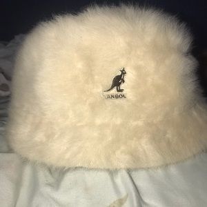 Kangol Vintage Retro Cream Bucket Hat Unisex